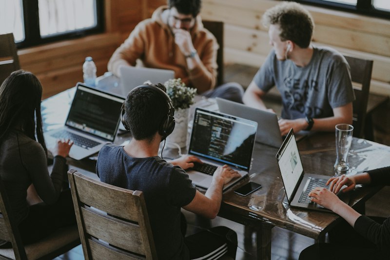 Insurance advisors collaborating with clients